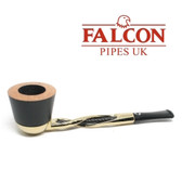 Falcon - Gold Plated Shillelagh Pipe with Algiers Bowl