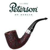 Peterson - Sherlock Holmes - Rathbone Rusticated - 9mm Filter P-Lip Pipe