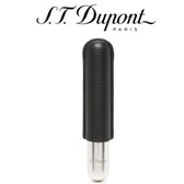 ST Dupont Single Cigar Case - for 1 Cigar - Black Leather & Chrome