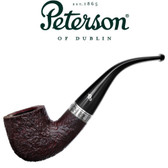 Peterson - Christmas Pipe 2023  - 01 -  Silver band Sandblast 9mm Filter Pipe