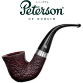 Peterson - Christmas Pipe 2023  - 05 -  Silver band Sandblast 9mm Filter Pipe