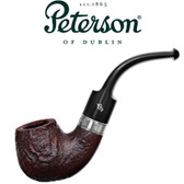 Peterson - Christmas Pipe 2023  - 230 -  Silver band Sandblast 9mm Filter Pipe
