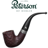 Peterson - Christmas Pipe 2023  - 338 -  Silver band Sandblast 9mm Filter Pipe