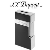 S.T. Dupont - Big D -  Black & Chrome - Flat Flame Turbo Jet Lighter
