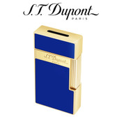 S.T. Dupont - Big D -  Blue & Gold - Flat Flame Turbo Jet Lighter