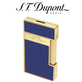 S.T. Dupont - Slimmy -  Blue & Gold - Jet Torch Lighter