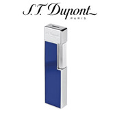 S.T. Dupont - Twiggy -  Blue & Chrome - Jet Torch Lighter