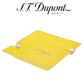 S.T. Dupont -  Mini Porcelain Cigar Ashtray - Spring Yellow & Gold