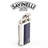 Savinelli - Blue Lacquered Pipe Lighter - With Pipe Tool Attached