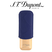 ST Dupont - Dragon Limited Edition Double Cigar Case - for 2 Cigars - Blue Scale & Rose Gold