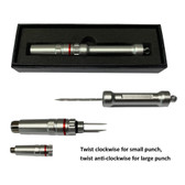 Silver Cigar Drill & Puncher - Punch sizes 8mm & 11mm - 100mm Drill