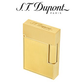 S.T. Dupont - Small Ligne 2 - Brushed Gold & Diamond Head - Gold