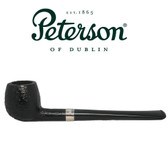 Peterson - Junior Sandblast - Canted Apple - Silver Mounted Fishtail Pipe