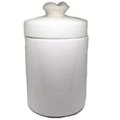 Chacom -  Cream Ceramic Tobacco Jar  - Large (with Pipe Rest)