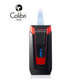 Colibri - Slide - Black - Double Jet Lighter with Cigar Punch