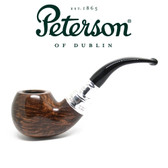 Peterson - XL02 Silver Spigot (Flame Grain) Black Stem