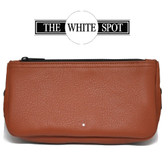 Alfred Dunhill - White Spot - Terracotta  2 Pipe Combination Pouch (PA2024)