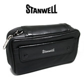 Stanwell - Black Leather Tobacco & Pipe Bag