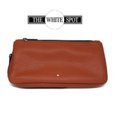 Alfred Dunhill - White Spot - Terracotta  1 Pipe Combination Pouch (PA2023)