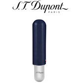 St. Dupont Cigar Case - Metal & Leather - For a Single Cigar - Blue