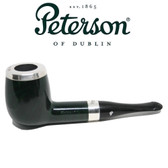 Peterson - House Pipe - XXL Billiard Green- Silver Cape - P Lip