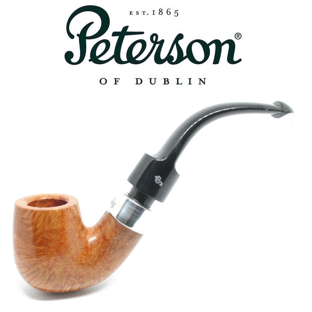 NEW PETERSON DELUXE PPP SYSTEM 11S STERLING MOUNTED BENT ARMY 9MM BRIAR PIPE