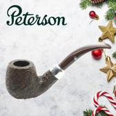 Peterson - Christmas Pipe 2019  - 68 Sandblast Sterling Silver Mount Pipe