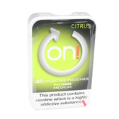 On! - Citrus Medium - Tobacco Free Chew Bags - 4mg