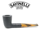 Savinelli - Tigre 409 - Rusticated Black - 9mm Filter Pipe