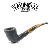 Savinelli - Tigre 920 - Rusticated Black - 9mm Filter Pipe