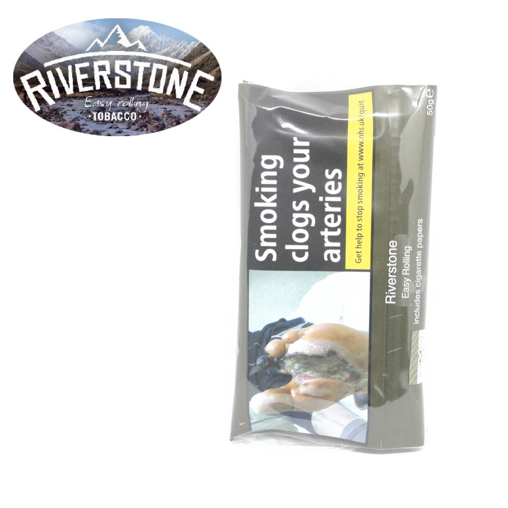 Download Riverstone - Easy Rolling - Hand Rolling Tobacco - 50g Pouch - GQ Tobaccos