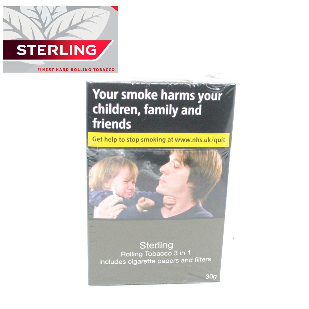 Sterling - Hand Rolling Tobacco - 3 in 1 - 30g Box - GQ Tobaccos