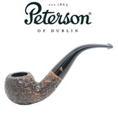 Peterson - Aran Rustic 03 - Bent Apple Fishtail Mouthpiece Pipe