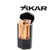 Xikar - Meridian - Triple Soft Flame Lighter - Black & Rose Gold