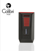 Colibri - Slide - Double Jet Lighter With Cigar Punch - Black & Red