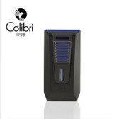 Colibri - Slide - Double Jet Lighter With Cigar Punch - Black & Blue