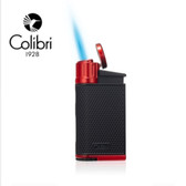 Colibri - Evo - Single Angled Jet Flame Lighter - Black & Red