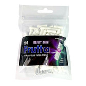 Frutta - Berry Mint Capsule Crushball Slim Filter Tips  - 100 Filters Per Bag