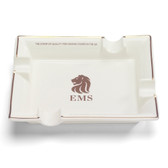 EMS - White Ceramic Ashtray