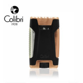 Colibri - Rebel - Double Jet Flame Lighter - Black & Rose Gold