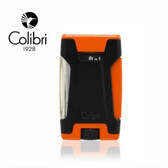 Colibri - Rebel - Double Jet Flame Lighter - Black & Orange