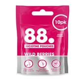 88 Vape - Berries Nicotine Pouches  - Tobacco Free Chew Bags - 6mg