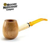 Missouri Meerschaum - Apple Diplomat  Bent - Maple Hardwood Pipe