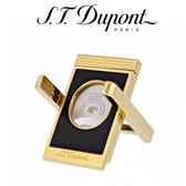 ST Dupont - Cohiba 55th Anniversary - Cigar Cutter & Cigar Stand in One - Gold & Black Lacquer