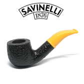 Savinelli - Mini Rustic Yellow Stem 601 - 6mm Filter