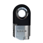 Dissim - Inverted Lighter - Dual Torch Lighter - Platinum Silver Finish