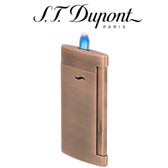 ST Dupont - Slim 7 Flat Flame Lighter - Brushed Copper