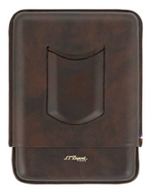 ST Dupont Atelier 5 Cigar Case -Leather - for 5 Cigars - Brown