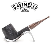 Savinelli - Morellina - Rustic Black - 128 - 9mm Filter Pipe