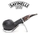 Savinelli - Morellina - Rustic Black - 321 - 9mm Filter Pipe